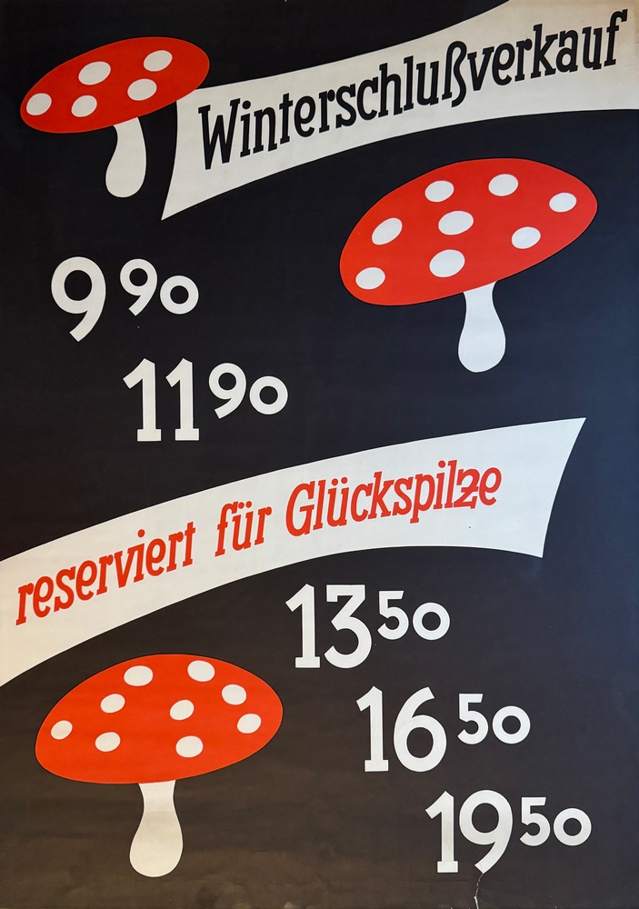 Plakat Winterschlußverkauf